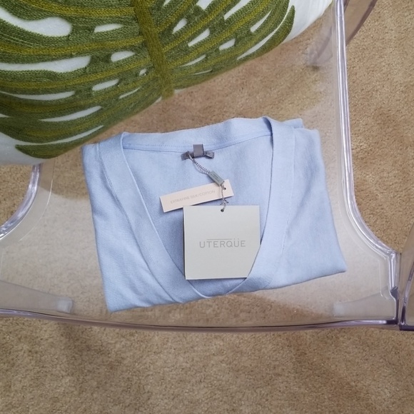 Uterqüe Sweaters - Uterqüe Extra-fine Silk/ Cotton V-neck Sweater M